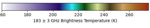 183 GHz color map